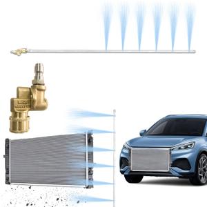 NIFUAL Car Radiator Cleaning Wand,Radiator Cleaner Wand,Radiator Flush And Cleaner Tool,Home Car Truck Power Washer Wand,Pressure Washer Jetter Nozzle Flat Wand Fit Over 2000PSI Pressure Washer