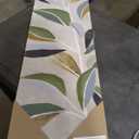 Golden Mosaic Leaves, Set of 2, Size: 3x1ft