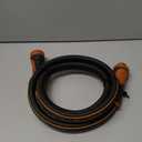 Giraffe Tools Garden Leader Hose 5/8 inch x 2.5ft, Short Water Hose Heavy Duty, Flexible, Lightweight Hybrid Hose with Bend Protection, Male to Female Fittings (2.5' (feet) Male to Female, 5/8 Inch Black)