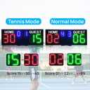 YZ LED Electronic Scoreboard with Watch Control, Digital Scoreboard with Remote, Portable Scoreboard Basketball, Digital Tennis Score Keeper for Net, Scoreboard for Outdoor Games Volleyball/Football