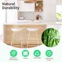 AMZDEPOT Natural Bamboo Wall Panel for Interior Wall Decor, Renewable Pole Wrap Wainscoting Paneling for Wall Ceiling Furniture Cabinet Office, 12 x 96 Inch, Carbonized