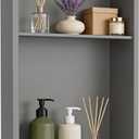 18 x 12'' Stainless Steel Shower Niche, Gray, 1 Shelf