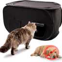 Pexter Cat Litter Box Enclosure, Dog Proof, Discreet and Hidden Litter Box, Kitty Litter Trap Design with Easy-Clean Feature, Scoop and Deodorizer Storage Pockets, Lightweight and Waterproof