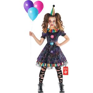 Morph Clown Costume For Girls, Girls Clown Costume, Creepy Costumes For Kids, Halloween Costumes For Kids (10-12 Years)