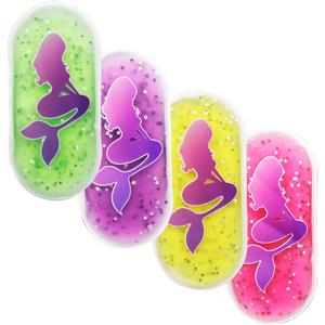 2 x Boo Boo Ice Pack for Kids, Small Ice Pack for Injuries Cold Compress Gel Pack Cold Therapy for Scrape Knee, Bump Head, Hurt Elbow, Hit Thumb (4 Count (Mermaid))