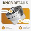AEZ73453509 Stove Knob Replacements Fit for lg Gas Range/Oven Models LRG3095ST LRG3091ST LRG3093ST LRG3085ST LRG3036ST LRG3035ST, Replaces AEZ72909008 AP5669773 2347547 PS7321756, 5 Pack