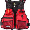JKSPORTS Fishing Vest Safety Life Jacket for Swimming Sailing Boating Kayak Floating Multifunction for Men and Women Vest/Kayak, One size