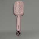 Retractable Cushion Massage Comb, Self-Cleaning Hair Brush with One-Pull Design, Anti-Static Detangling Brush for Long, Curly, Thick Hair (1 Pink)