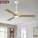 60 Inch Ceiling Fan Downrod, 5 FT White Threaded Fan Downrod