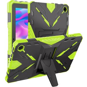 for Kindle Fire 7 Kids Tablet Case 2022 Release 12th Generation Kickstand Heavy Duty Armor Defender Cover (Green 2022)