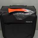 Hanke 16 Inch Underseat Carry On Luggage with Wheels Small Suitcase Softside Luggage Bags for Travel Lightweight Suitcases with Wheels Travel Luggage Personal Item for Men and Women(Black