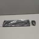 Wireless Keyboard and Mouse Combo, Full Size Silent Ergonomic Keyboard and Mouse, Long Battery Life, Optical Mouse, 2.4G Lag-Free Cordless Mice Keyboard for Computer, Mac, Laptop, PC, Windows (Black)