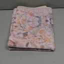 AMTOVO 2x3 Washable Entryway Area Rug Door Mat, Vintage Boho Floral Distressed Print Non-Slip Carpet, Small Throw Rug for Indoor Entrance Kitchen Bedroom Bathroom Laundry Floor, Pink