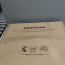 VOLISUN Low Profile Ceiling Fans with Light and Remote, 20in Fandelier Ceiling Fan with Lights, 3000K-6500K Dimmable Flush Mount LED Fan Light, Black Bladeless Ceiling Fans with Lights for Bedroom