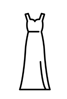 Long Brown Dress, M 
