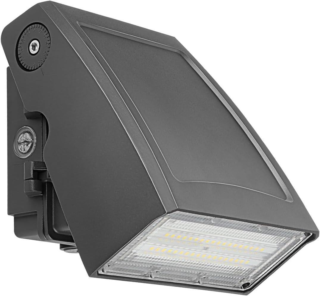 kadision 30W LED Wall Pack Light with Dusk-to-Dawn Photocell, 0-90 Adjustable Full Cutoff Outdoor Wall Light for House Yard Garage, 3900lm 5000K Daylight 100-277V ETL Listed