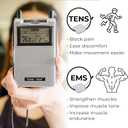 TENS 7000 Rechargeable Tens Unit Muscle Stimulator, EMS Muscle Stimulator, Back Pain Relief, 4 Electrodes/Unit Pads, Period Pain Simulator, Muscle Recovery & Growth, Stim Machine, Electrotherapy