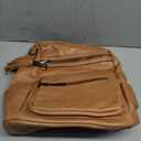 Shrrie Backpack Purse for Women Leather Backpack Fashion Designer Travel Backpack Convertible Shoulder Bag (2-1 Two-tone Camel Brown)