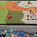 Baby Playpen 79" X 71", LUTIKIANG Play Yard for Babies and Toddlers with Mat, Safety Extra Large Baby Fence Area, Indoor & Outdoor Kids Activity Play Center with Anti-Slip Suckers and Zipper Gate. (Grey)