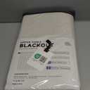 100% Blackout Shield Linen Blackout Curtains for Bedroom 84 Inches Long, Back Tab/Rod Pocket Living Room Drapes, Thermal Insulated Blackout Curtains 2 Panels Set, 50" W x 84" L, Cream