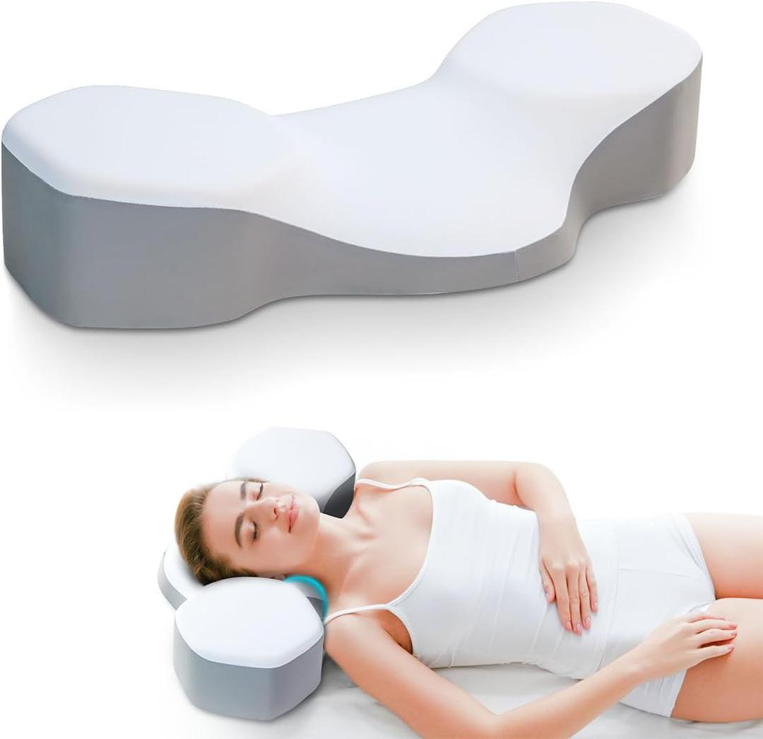 Artswish Memory Foam Cervical Pillow for Pain Relief, Breathable Ergonomic Bed Pillow with Cooling Pillowcase, Pillow for Side Sleepers, Cervical Neck Pillow for Side Back Stomach Sleepers