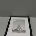 upsimples 8x10 Picture Frame, Display Pictures 5x7 with Mat or 8x10 Without Mat, Wall Hanging Photo Frame, Black, 1 Pack