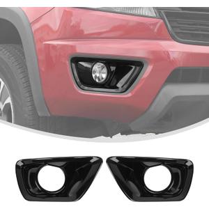Linskip Front Fog Light Covers Compatible with Chevrolet Colorado 2015 2016 2017 2018 2019 2020, for Chevy Colorado Fog Lamp Trim, Exterior Accessories(Black)