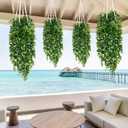 Waipfaru 8Pcs Fake Hanging Plants 2.7ft Fake Plants UV Resistant Fake Vines Artificial Decor for Indoor Outdoor Party Wall Porch Wedding Decoration