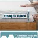 Bedecor Queen Waterproof Mattress Protector,Pee and Liquid Proof Cover for Pets, Elderly, and Incontinence, Fitted Deep Pocket for 9-18 Inch Deep