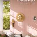 Fluxynara Large Felt Bulletin Board 48" x 36" Cork Board Alternative-12 Pack with 70 Safe Removable Adhesive Tabs, Cork Boards for Walls Cork Board for Home Office Classroom Pin Board-Pink