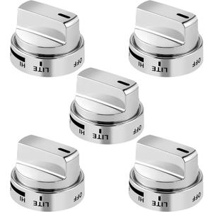 AMI PARTS (5 Pack AEZ73453509 Oven Range Stove Knobs Fit for L-G Stove Knob LRG3095ST LRG3091ST LDG3036ST LRG3194ST, Replaces 2347547 AEZ72909008 AP5669773
