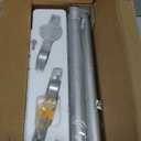 YaFex Curtain Rods 2 Pack 32-84 Inch, Heavy Duty 1 Inch Curtain Rod, Silver Long Adjustable Window Treatment Rods, Modern Design, Easy Installation