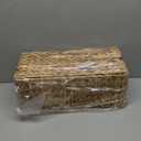 Cable Management Box,Boho Decorative Handwoven 2 Open Slots Cord Organizer Hider Box with Lid for TV Wires, Computer, Router, USB Hub and Under Desk Power Strip (Milky White)