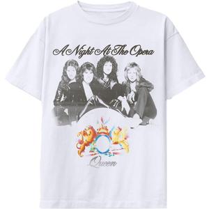 Queen Unisex Adult Offical Merch Night at The Opera T-Shirt (Medium)