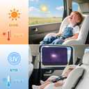 ZATOOTO Car Window Shades Semi-Transparent Cling Sunshade for Medium and Large Car Window Covers UV & Privacy Protection for Camping, Napping and Relaxing Auto Covers 2 Pack,20.87 * 13.78 in
