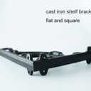 2 Pack Decorative Shelf Brackets,11 Inch Cast Iron Shelf Supply,Antique Black Corbel,Screws Anchor Included