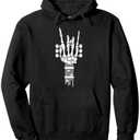 Rock and Roll Punk Rock Band Concert Guitar Accessories Gift Pullover Hoodie Mens L