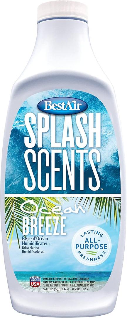 BestAir FSOB6, Ocean Breeze Splash Scents and Water Treatment, 16 oz
