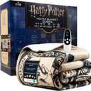 Get Trend Harry Potter Gifts Heated Blanket Electric, Queen Size Luxurious Fleece Weighted Blanket, Fast Heating with 9 Heat Settings Auto Shut-Off, 90x90in (Multi Harry Potter, Queen US)