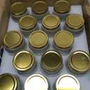 Rainforce 16 oz Mason Jars With Lids Regular Mouth 15 Pack-16 oz Glass Jars with Gold Lids,Bulk Pint Clear Glass Jars For Meal Prep, Food Storage With 20 Labels
