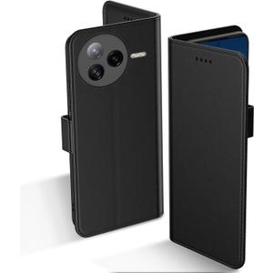 for Poco F7 Pro Case PU Leather Flip Cover Wallet Protector with id Holder Card Slots Magnetic Closure Protective Phone Cover for Xiaomi Poco F7 Pro Wallet Case, Black