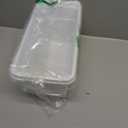 Rubbermaid Ice Cube Bin, White, Holds 4 Trays, Compact Design, Durable Plastic