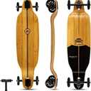 Magneto Longboards Bamboo Longboards for Cruising, Carving, Free-Style, Downhill and Dancing (Bamboo Drop & Fiberglass Through Longboard)