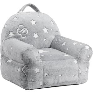 ALIMORDEN Kids Ultra-Soft Snuggle Foam Filled Chair, Star