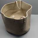 Large Woven Storage Basket for Blankets and Toys 20" x 13" Inch