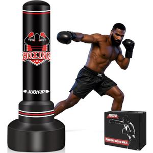 Upgraded Heavy Freestanding Punching Bag for Adults Teens, 70 Standing Punching Bag Kicking Bag Heavy Bag, Women Men Kickboxing Bags for Training MMA Fitness Home Gym