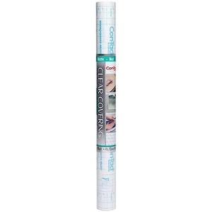 Con-Tact Brand Creative Clear Covering, Versatile and Self-Adhesive Shelf Liner, Ideal Privacy Film, Protective Clear Vinyl, 18'' x 16', Clear Matte, 4 Pack