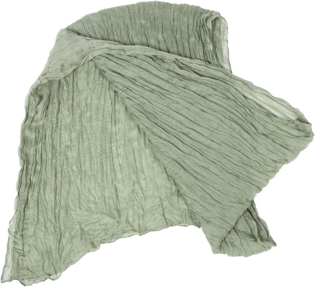 KICHOUSE Bohemian Sheer Table Runner Lightweight Table Cover for Parties Weddings and Everyday Use Delicate Design for Farmhouse and Holiday Decor