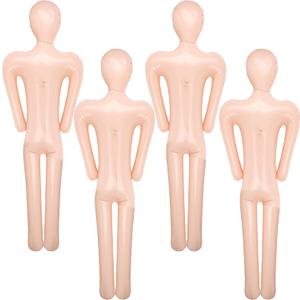 4 Pack 60 Inch Inflatable Body Mannequin DIY Halloween Fake Scary Body Decorations Blow up Dead Body Cosplay Prop for Halloween Yard Patio House Decor