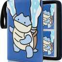Collectible Trading Card Albums, 400 Card Holders with 50 Removable Sleeves, Portable 4 Pockets Collectible Trading Card Binder, PU Card Collection Binder for MTG, TCG, Sport Card, Game Cards
